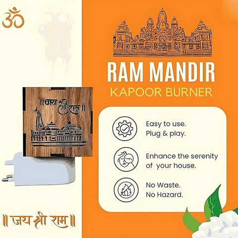 3-in-1 Ayodhya Ram Mandir Aroma Burner & Night lamp