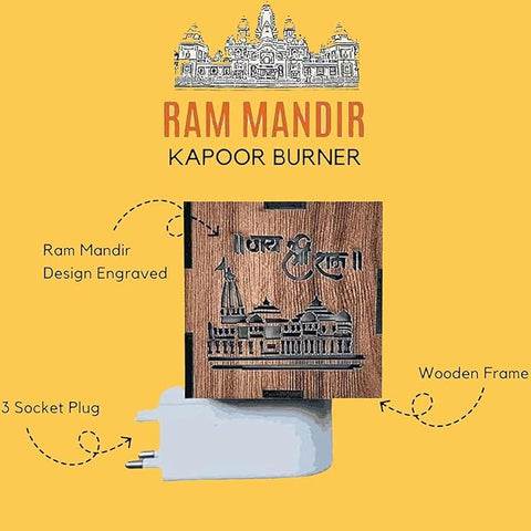 3-in-1 Ayodhya Ram Mandir Aroma Burner & Night lamp